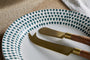 Juniper Drop Dinnerware Set - Cream & Juniper (Set of 12)