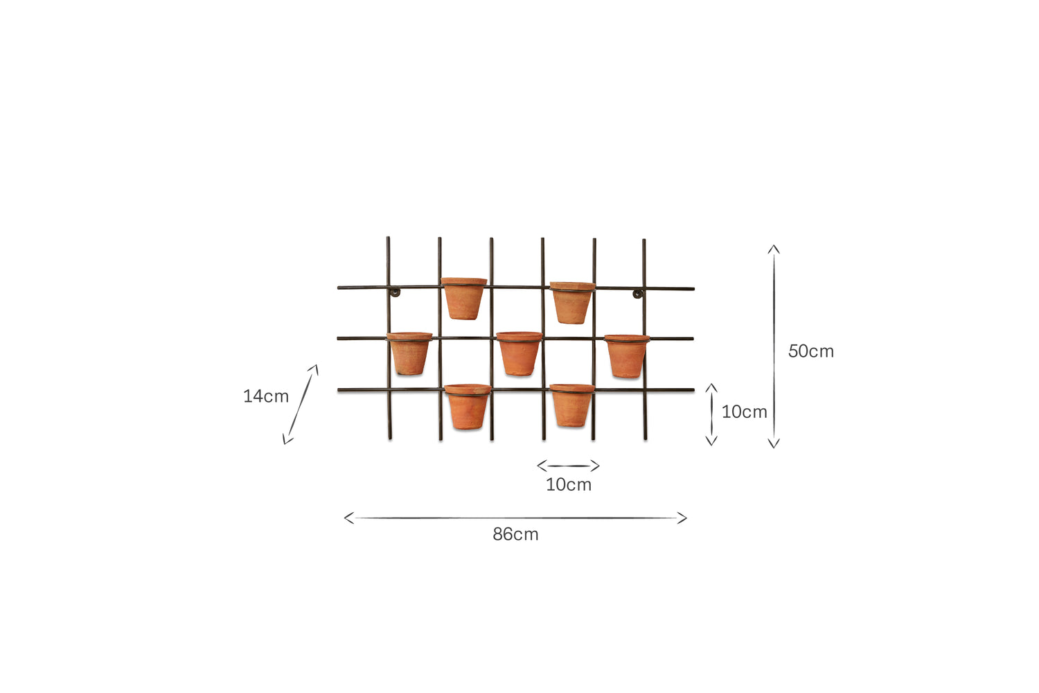 Jara Terracotta Wall Hung Planter