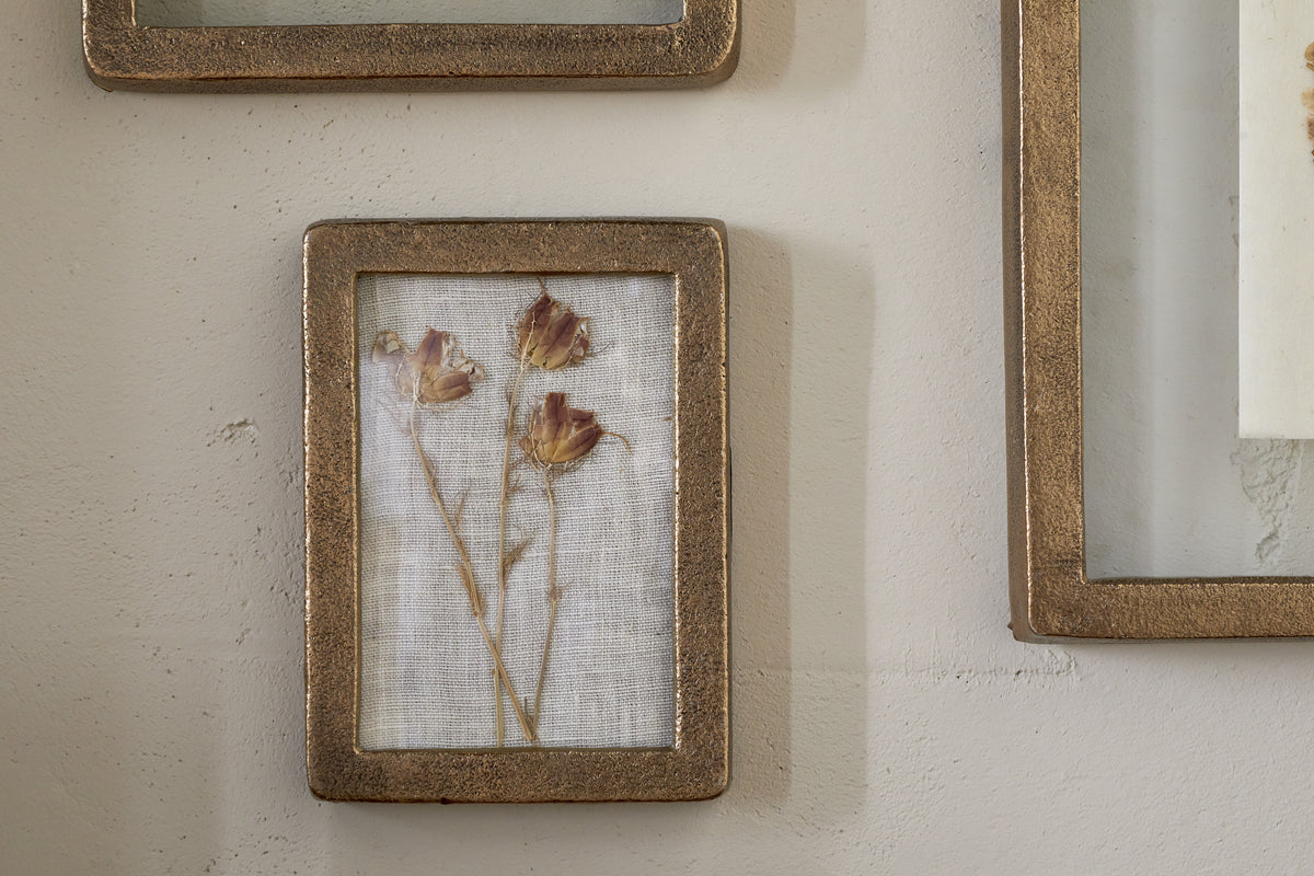 Jahala Wall Hung Photo Frame - Antique Brass
