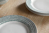 Juniper Drop Dinner Plate - Cream & Juniper
