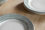 Juniper Drop Dinner Plate - Cream & Juniper