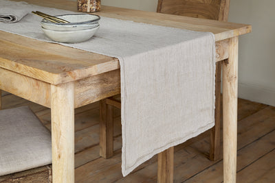 Junto Linen Runner- Natural - Large