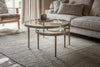 Jiya Iron & Glass Nested Coffee Tables - Brass