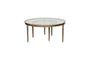 Jiya Iron & Glass Nested Coffee Tables - Brass