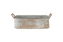 Japos Outdoor Planter Tray - Aged Zinc-Trade nkuku