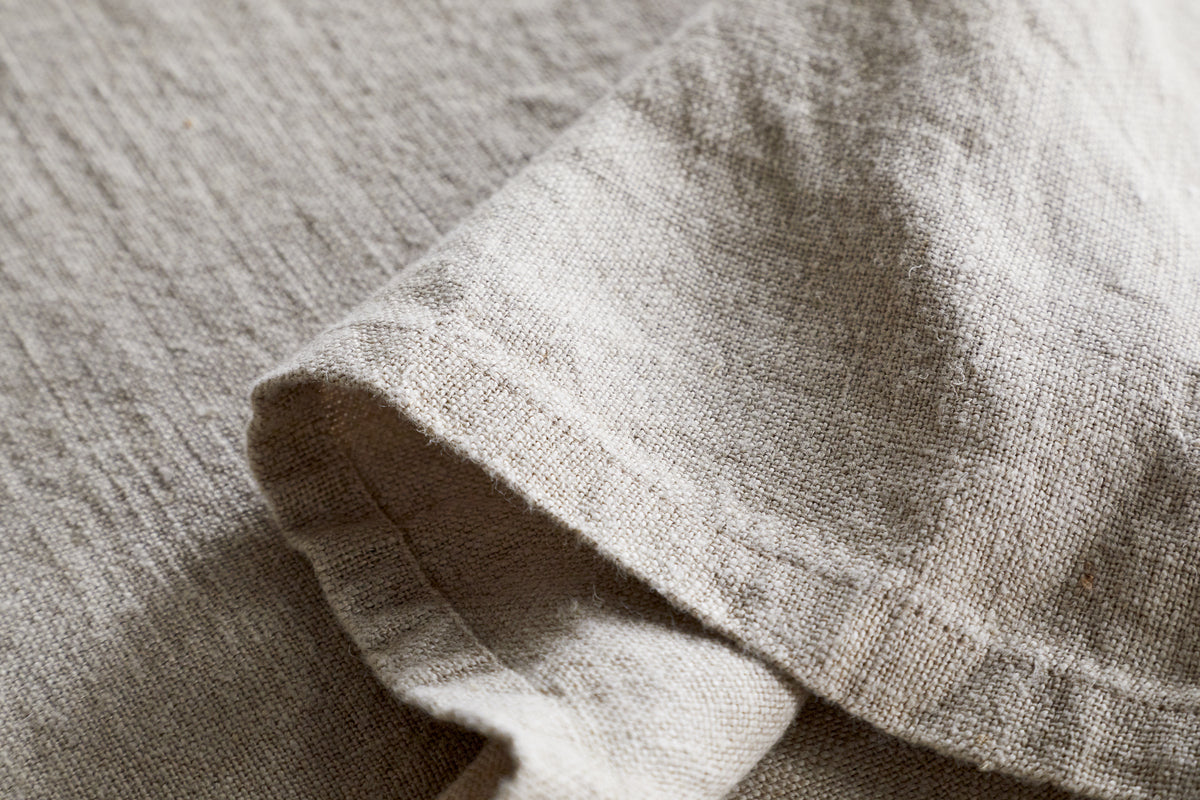 Junto Linen Tablecloth - Natural - Large