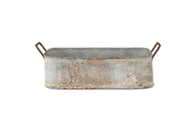 Japos Outdoor Planter Tray - Aged Zinc