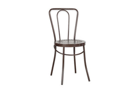 Jeavika Iron Outdoor Bistro Chair  - Black