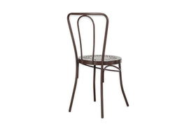 Jeavika Iron Outdoor Bistro Chair  - Black