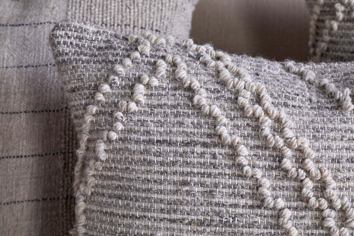Juliyet Cotton & Wool Cushion Cover - Natural
