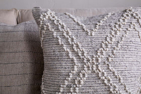 Juliyet Cotton & Wool Cushion Cover - Natural