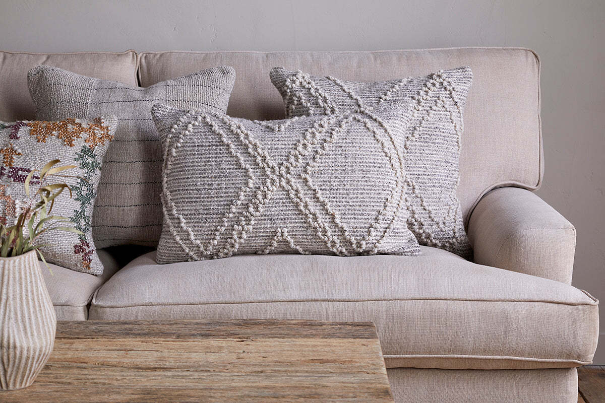 Juliyet Cotton & Wool Cushion Cover - Natural