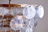 Kagitha Recycled Glass Statement Chandelier - Antique Brass & Clear