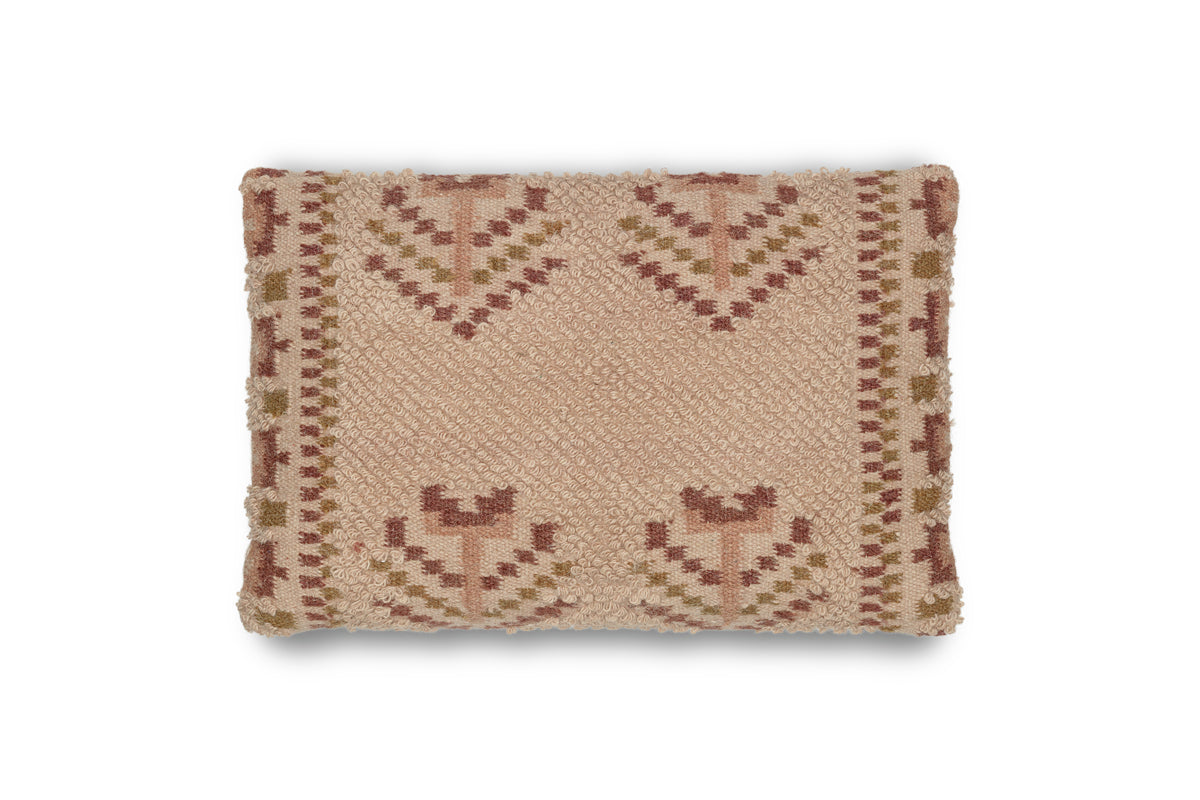 Kandy Wool & Cotton Cushion Cover - Dusty Pink