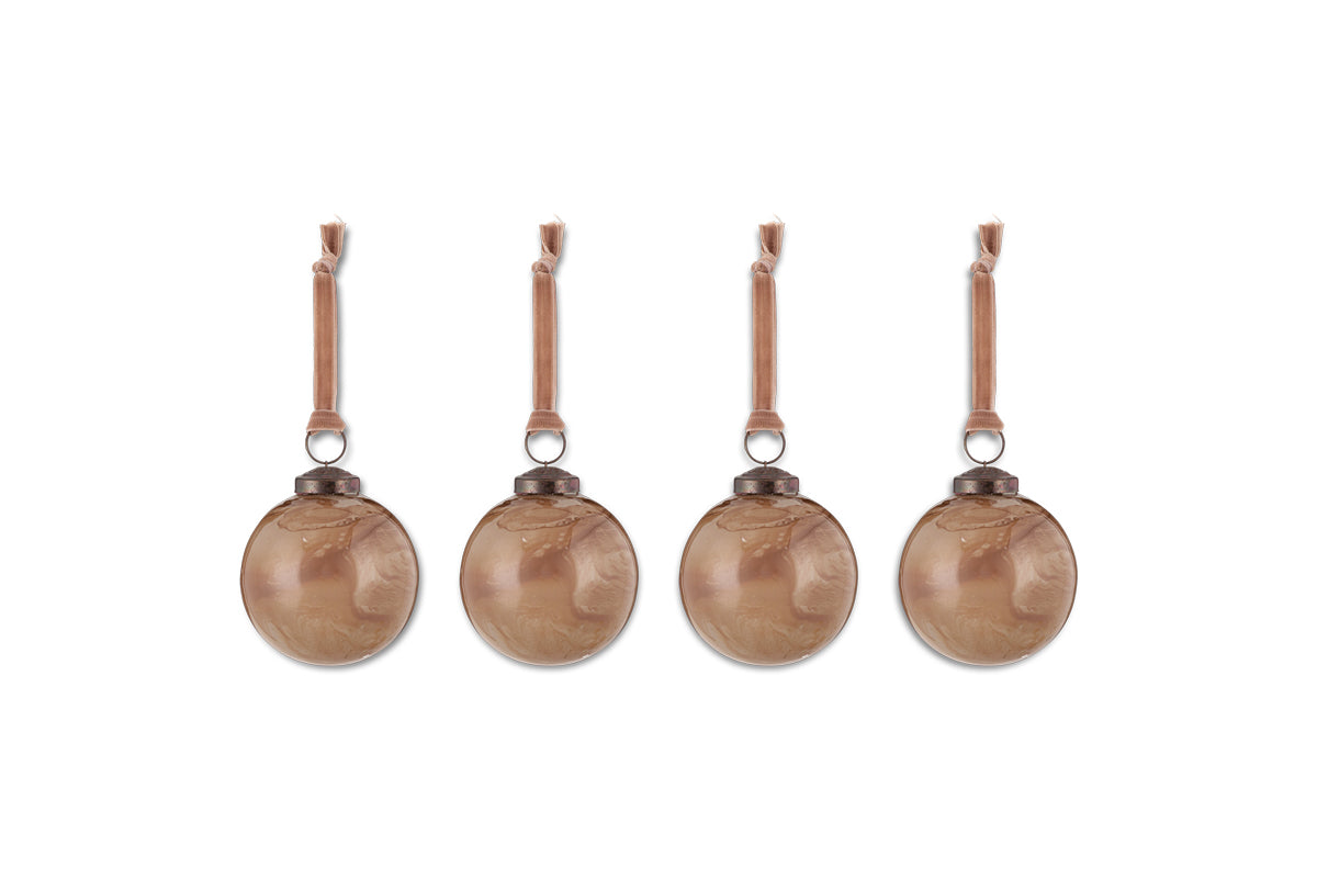 Kancha Baubles - Mocha (Set of 4)