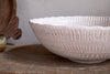 Kayanna Ceramic Decorative Bowl - White-Trade nkuku