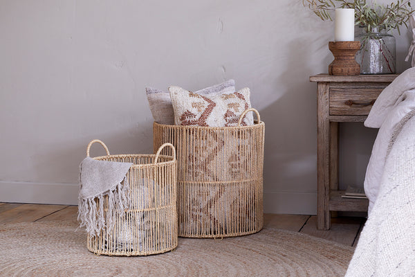 Kanika Jute Basket - Natural-Trade nkuku