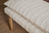 Kiana Cotton Upholstered Bench - Natural