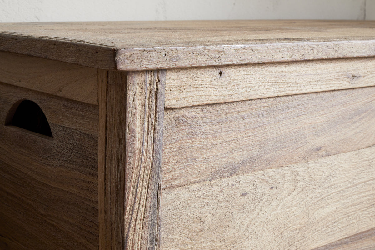 Karadi Reclaimed Wood Storage Bench - Natural