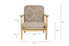 Keya Chunky Weave & Mango Wood Chair - Natural