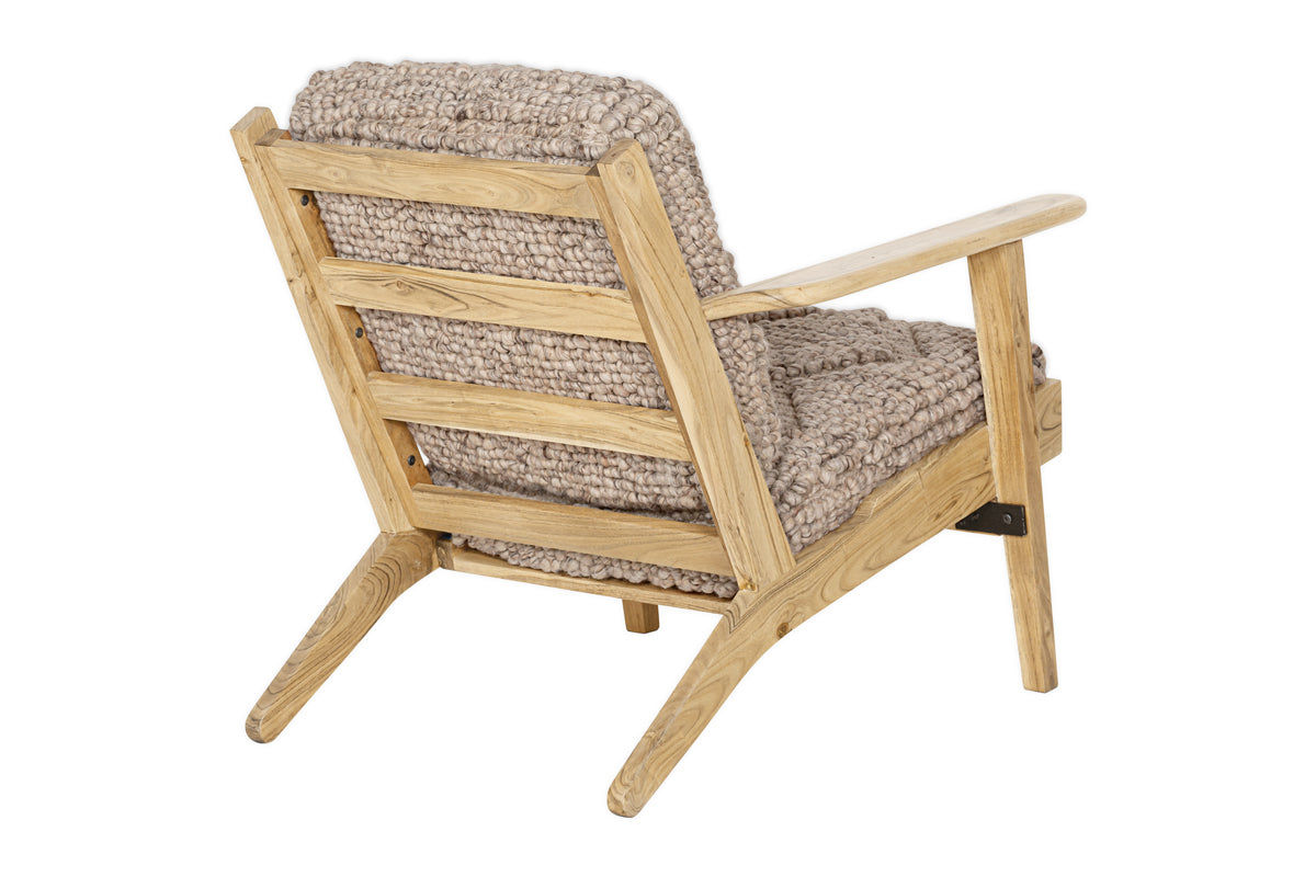 Keya Chunky Weave & Mango Wood Chair - Natural