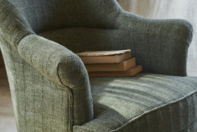 Kiana Cotton Armchair - Moss