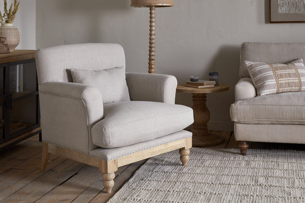 Kashi Linen Armchair - Natural