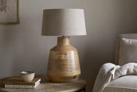 Kayo Statement Table Lamp Mango Wood - Natural