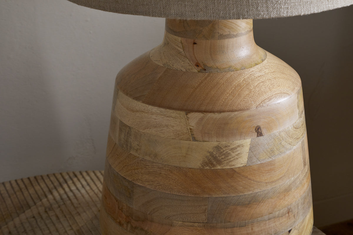 Kayo Statement Table Lamp Mango Wood - Natural