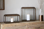 Kiwanda Tall Lantern - Antique Brass