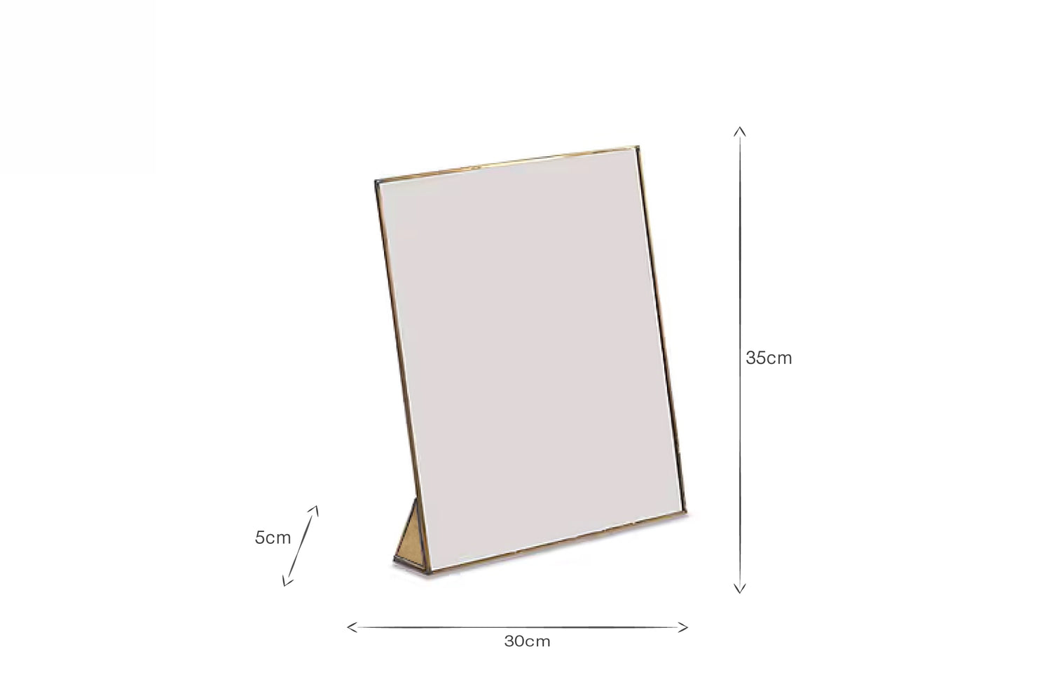 Kiko Standing Mirror - Antique Brass