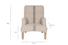 Kallu Wool & Cotton Occasional Chair - Natural-Trade nkuku