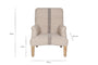 Kallu Wool & Cotton Occasional Chair - Natural-Trade nkuku