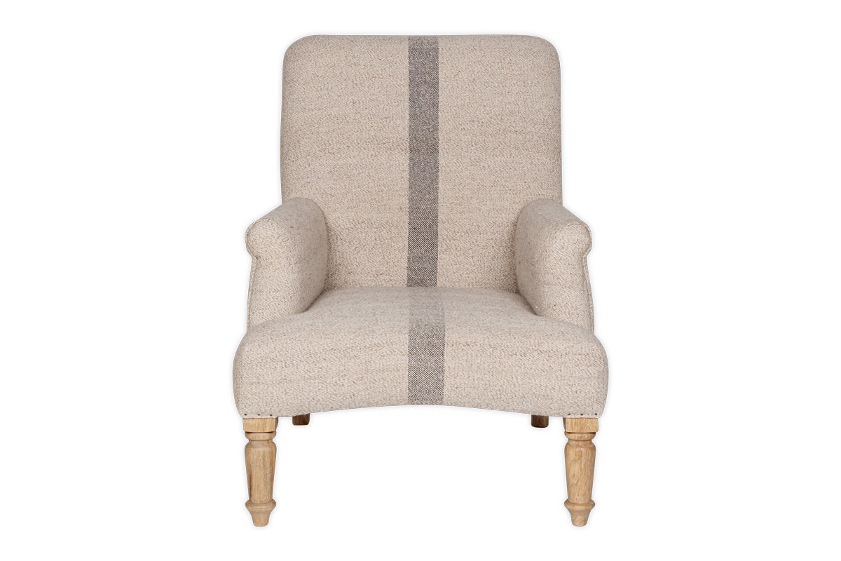 Kallu Wool & Cotton Occasional Chair - Natural-Trade nkuku