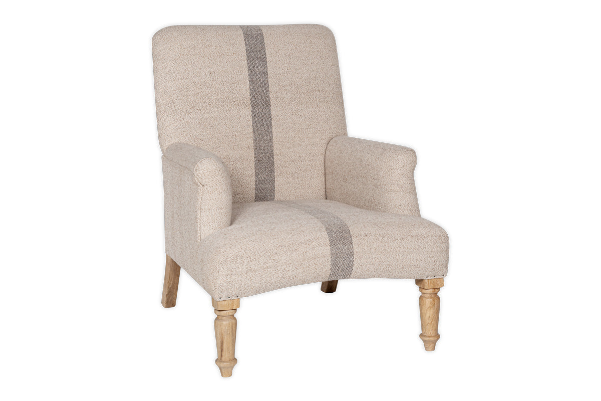 Kallu Wool & Cotton Occasional Chair - Natural-Trade nkuku