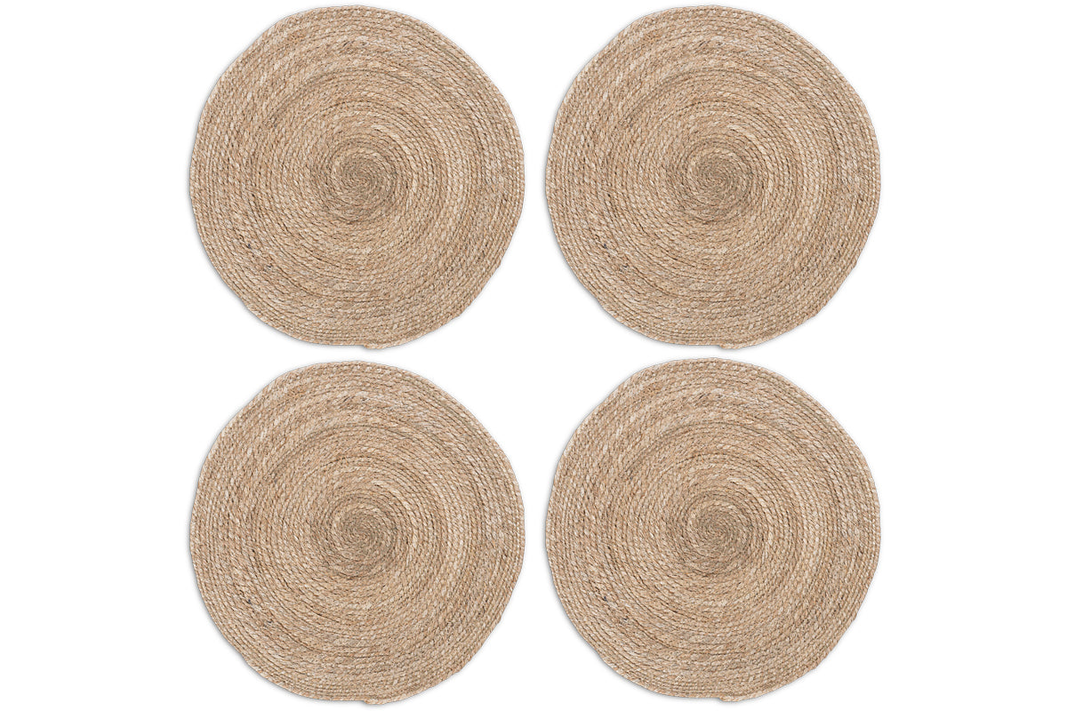 Keso Woven Placemats - Natural - (Set of 4)-Trade nkuku