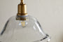 Keju Organic Shape Recycled Glass Pendant - Clear