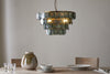 Kagitha Recycled Glass Chandelier - Green