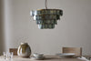 Kagitha Recycled Glass Chandelier - Green