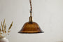 Keju Organic Shape Recycled Glass Pendant - Dark Amber