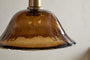 Keju Organic Shape Recycled Glass Pendant - Dark Amber