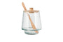 Kali Tall Storage Jar - Natural & Clear