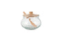 Kali Round Storage Jar - Natural & Clear