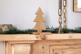 Kotta Stocking Tree Holder - Antique Brass