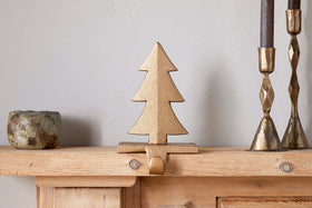 Kotta Stocking Tree Holder - Antique Brass