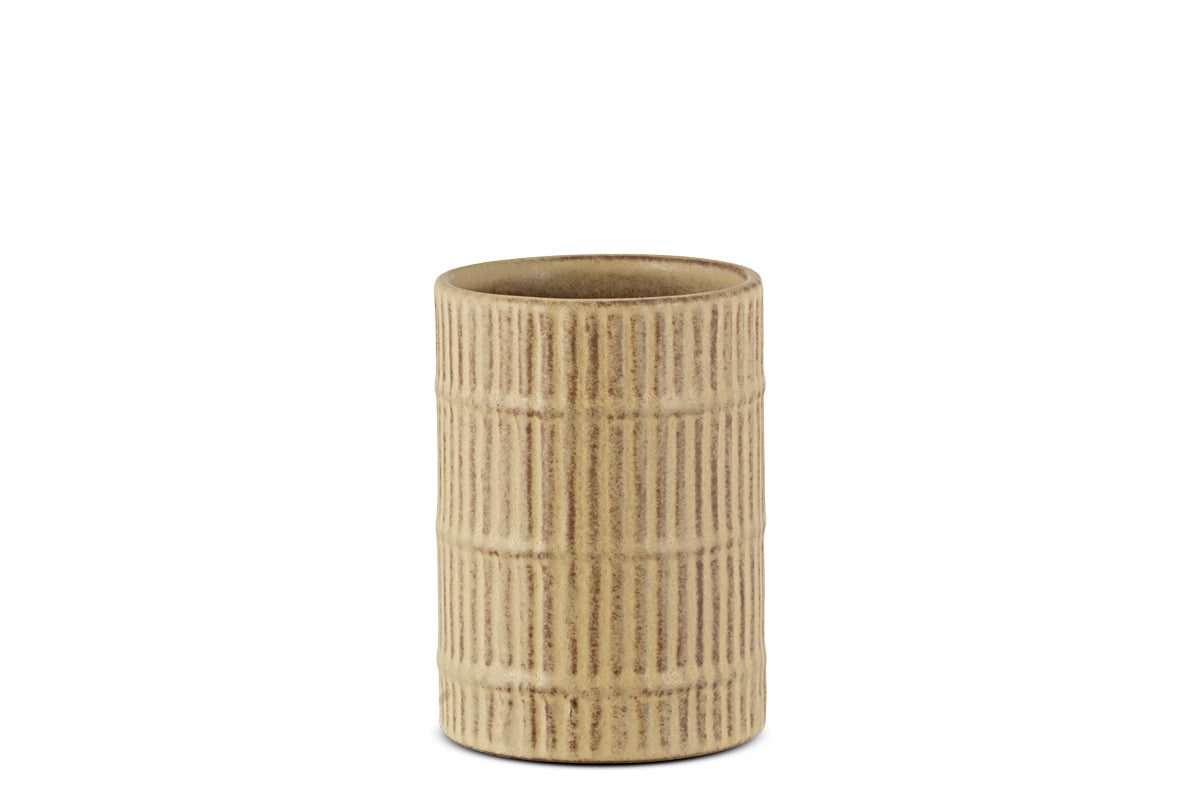 Kiani Ceramic Toothbrush Holder - Cream-Trade nkuku