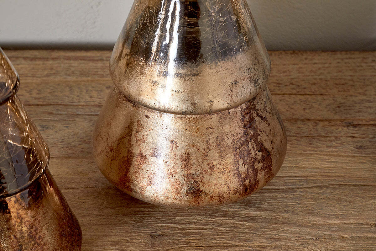 Konara Glass Tree - Gold Crackle