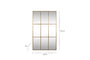 Kurci Rectangular Full Length Mirror - Antique Brass