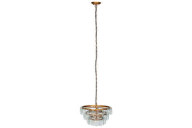 Kagitha Recycled Glass Chandelier - Clear