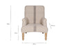 Kallu Wool & Cotton Occasional Chair - Natural